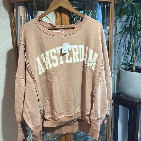 We The Free Graphic Camden Pullover - Brown Combo Amsterdam - Picture 7 of 8